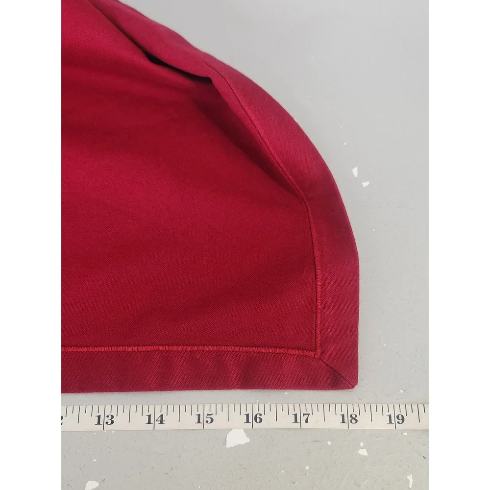 Fieldcrest Cloth Napkins Set of 4 18x18 Red 100% Cotton Classic Hem